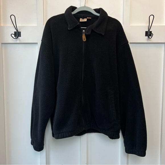Woolrich Other - Woolrich Men's Fleece Jacket Full Zip Black Polartec Size Large Outdoor Gorpcore